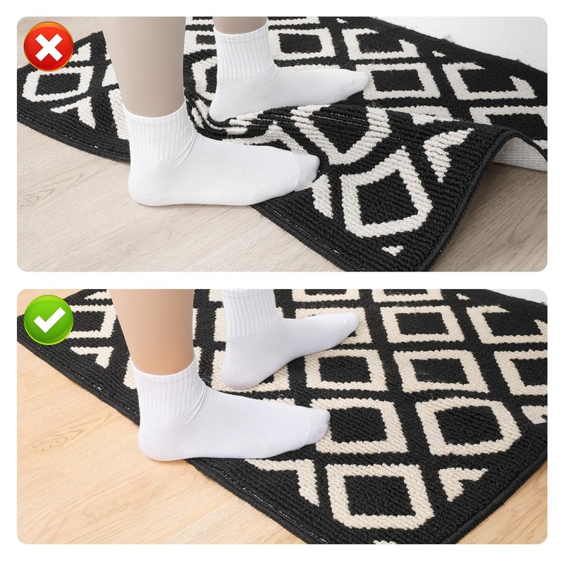 Cozary Non-Slip Mat for Carpet 10 x 10 cm, Washable
