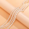 fdsmall Pearl Collar for Women Multilayer Pearl Collars 20s Flapper