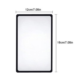 Pack of 2 Magnifying Glass for Full Sides Fresnel Lens Magnifying Glass Large Magnifying Glass Whole Pages Lens Magnifying Glass for Seniors and Reading, Books, 18 x 12 cm