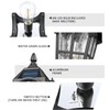 Emliviar 17.3 Inch Solar Lamp Post Light in Black Finish,