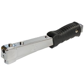 Zeluga 16-425 Heavy Duty Steel Construction Hammer Tacker, Anti-Jam Magazine and Ergo Grip Handle, Fits Staples 1/4'' - 5/16'' - 3/8'' (A11, T50 and 140 Staples), Black