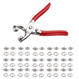 Eyelet Punches with 50 Sets of Accessories, Repair and Reinforcement, Non-Shed, Eyelet Punch Set, Leather Punch, Hole Punch, Grommet Punch, Double Sided, For Hole Punching Cloth