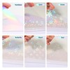 36 Sheets Holographic Sticker Paper, Clear Vinyl Sticker Laminate Film