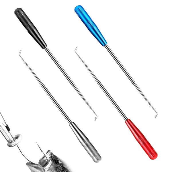 HXHWKEN Pack of 4 Sturdy Hook Remover Fishing Stainless Steel