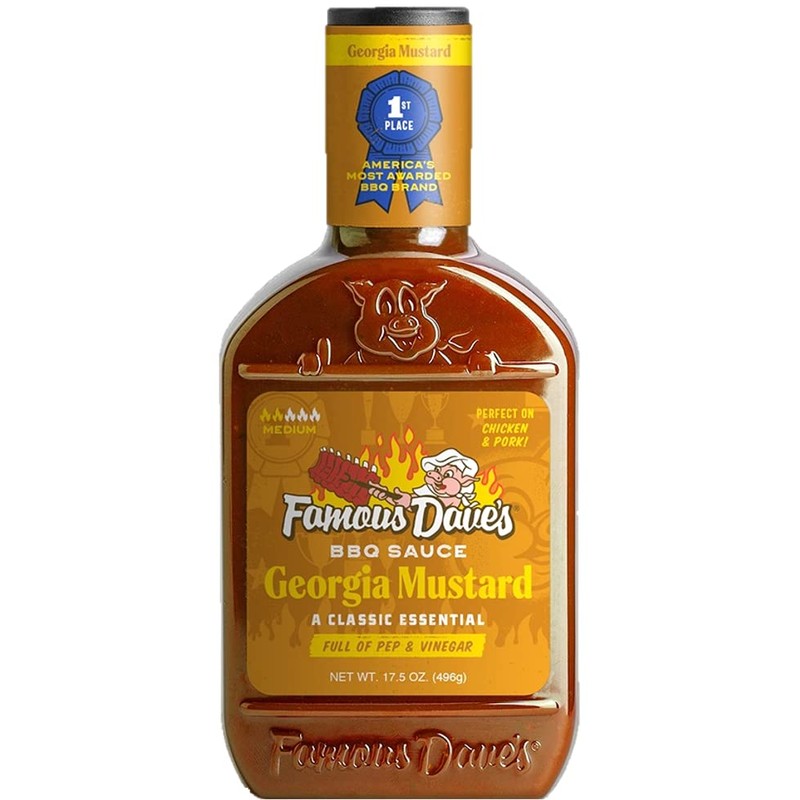 Famous Dave's - 2 pck, Georgia Mustard BBQ Sauce (32