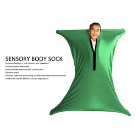 Calcetín Sensorial para Autismo, Experiencia Sensorial Dinámica, Mejora la Conciencia Corporal y Espacial, Crea Espacio Imaginativo, Envoltura de Cuerpo Completo con Calcetín (XL)
