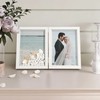 Afuly Photo Frame, 2 Sides, 2 Ls, White Photo Frame,