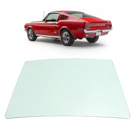 JMTAAT Rear Windshield Glass Compatible with 1967-1968 Ford Mustang Base Fastback 2-Door Exclude Hardtop Tempered Glass Light Green