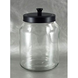 Grant Howard 59106 Storage Jar Black Matte Metal Top, 102 oz.