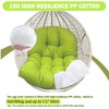MQK Thick Egg Chair Cushion Replacement, Button Tufted Outdoor Swing