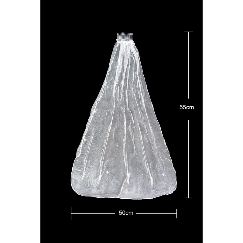 SHATCHI Veil Comb Bride To Be Hen Night Accessory Women's