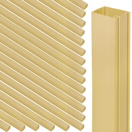 ICC Raceway, 160 Feet, Cord Hider, Wire Organizer, Cable Management System for Wall & Floor, Cable Cover, Cord Concealer - 3/4″ W x 1/2″ H, 8 FT, Pack of 20, Ivory