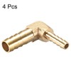 sourcing map Hose Adaptor Brass 90 Degrees 10 mm to