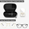 GWCASE Portable 2 in 1 Contact Lens Case and Glasses