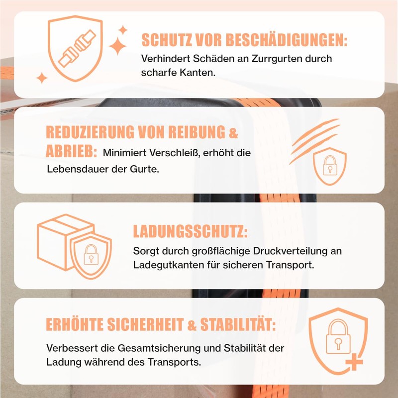 XXL Plastic Edge Protection Angle for Lashing Straps Tie Down