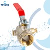 tecuro Brass Ball Valve with Drain 1 1/4 (5/4) Inch