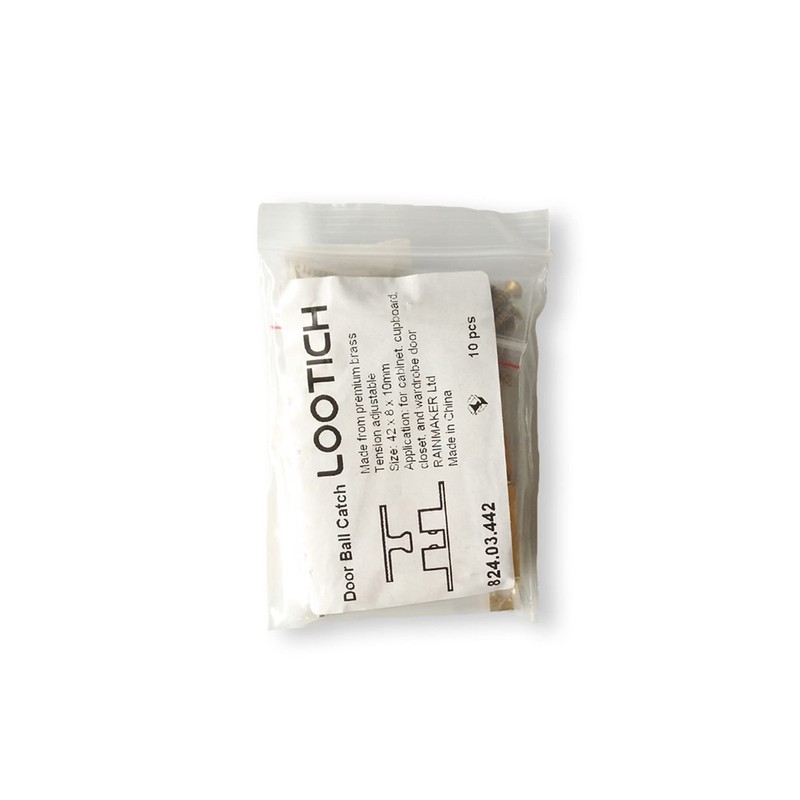 LOOTICH Brass Door Double Ball Tension Catches 42mm for Cabinet