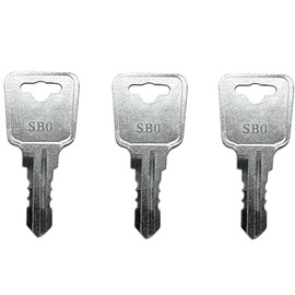 (3) SB0 - SB9 Replacement Keys for Sentry Safe Fire Box Chest Locks, Pre-Cut to Your Code: SB6