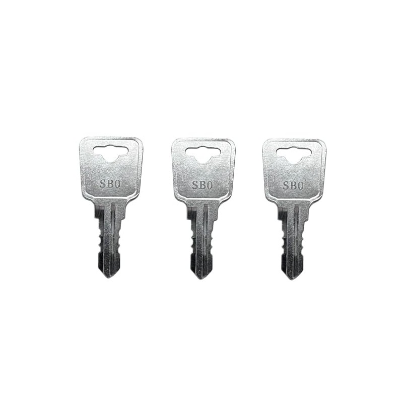 (3) SB0 - SB9 Replacement Keys for Sentry Safe Fire