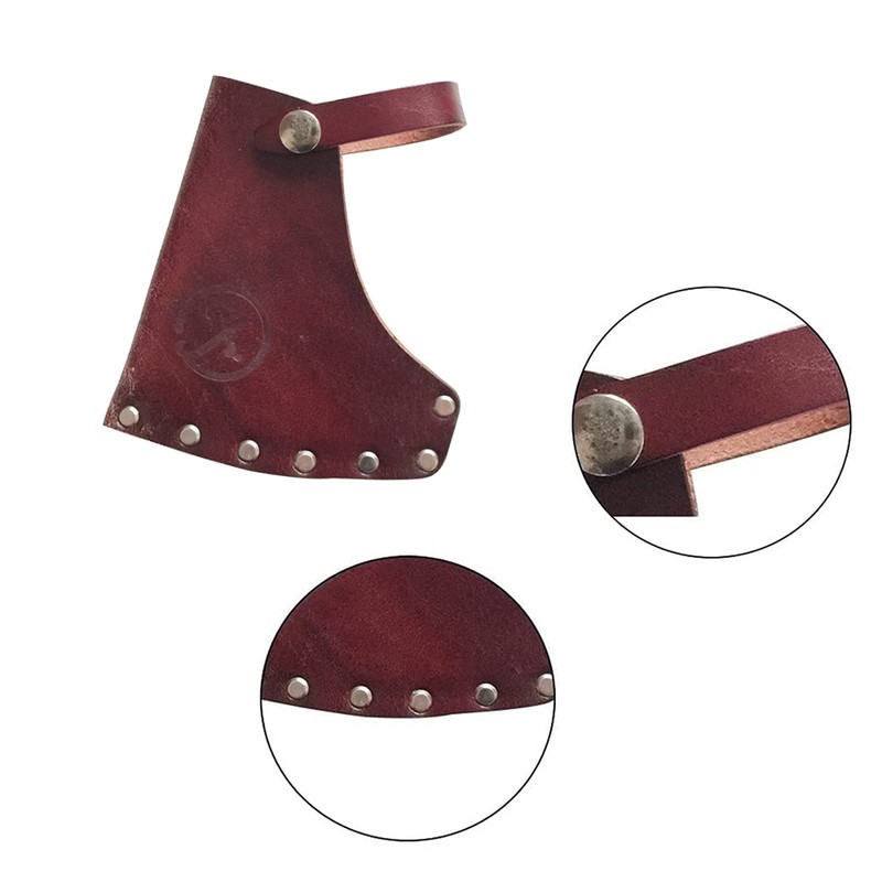 Kyien Leather Hatchet Axe Sheath Protector Tool - Head Cover
