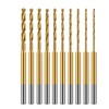 10Pcs Mini Twist Drill Bit Set, 0.6mm-2.2mm Micro Engraving Drill
