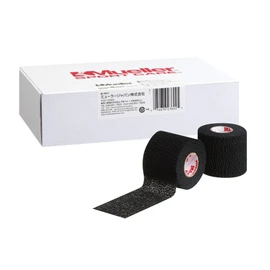 Mueller Tear Light Tape, Black Tear Light Tape, Black, 3.0 inches (76 mm), 4 Pack, Soft Elastic Tape, Small Pack, 23643, 3.0 inches (76 mm)