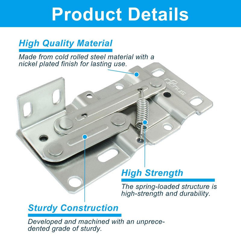 vibedor 1 Pair Tip Out Tray Hinges, Scissor Hinge Kitchen