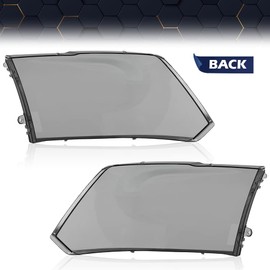 PIT66 LED Headlight Cover Compatible with Dodge Ram 1500 2009-2018/Fit Ram 2500 3500 4500 5500 2011-2018/Fit Dodge Ram 2500 3500 2010 Smoke