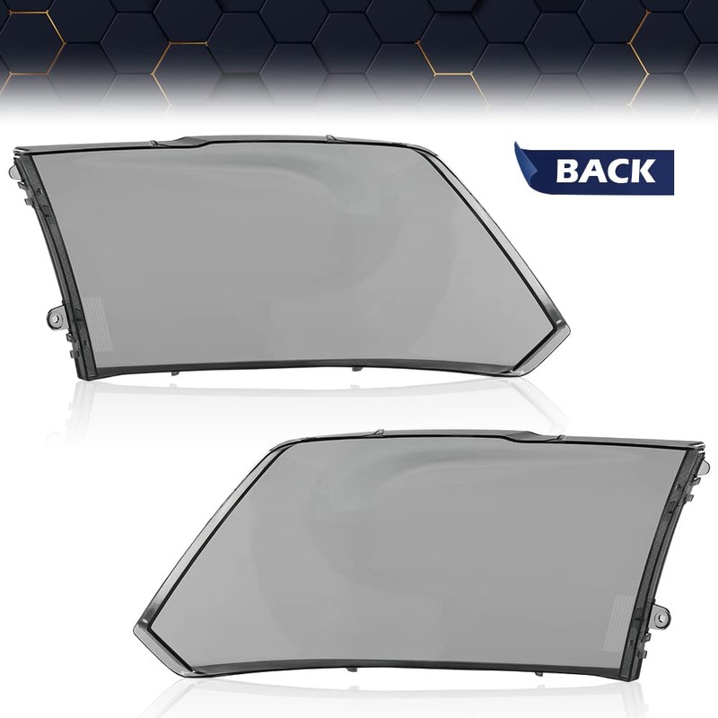 PIT66 LED Headlight Cover Compatible with Dodge Ram 1500 2009-2018/Fit