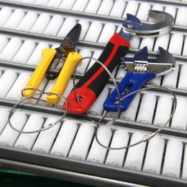 Keyring DIY Supplies: 300mm Wire Ring Keychain Wire Keyring 9ea