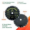 Forester 9” Chainsaw Brush Cutter Blade – 20 Tooth Circular