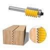 Yuentoen Reversible Finger Glue Joint Router Bit,8mm Shank Furniture Molding