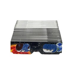 Bookishbunny 50 Pairs Solar Eclipse Viewers Paper Glasses Sun Viewing ISO Certified Various Patterns (Design 7)
