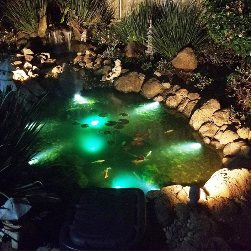 Solar Underwater Pond Lights LED Solar Powered Diving Lamp Projector