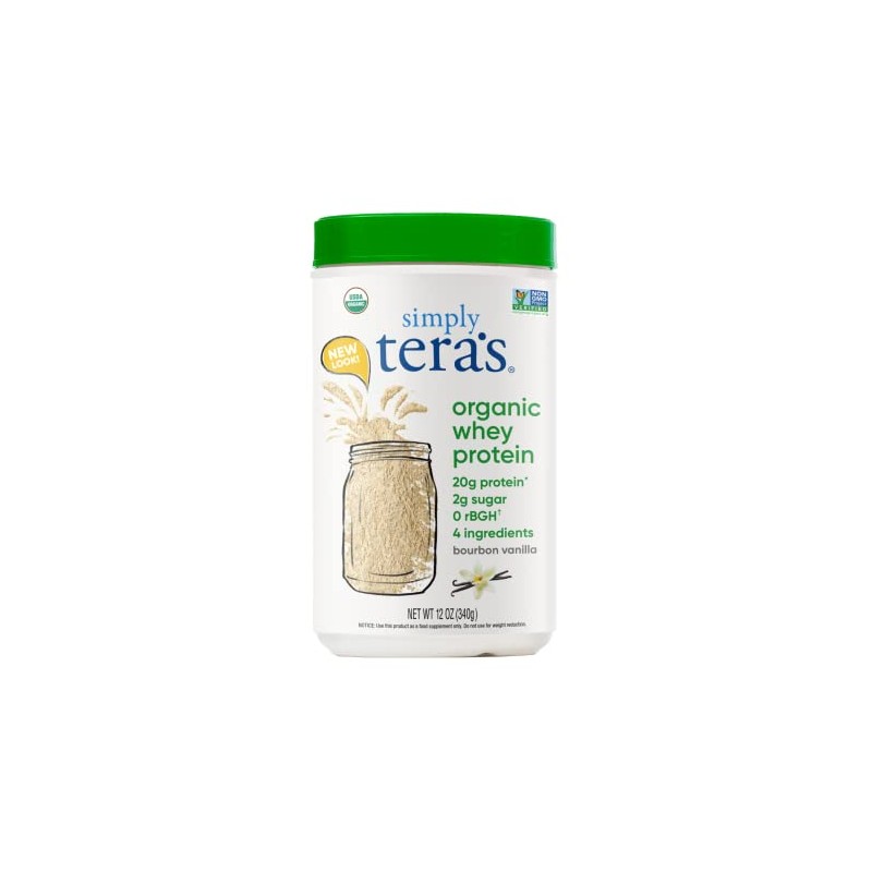 Simply tera's Organic Whey Protein Powder Bourbon Vanilla Flavor