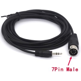 OpenII 7 Pin Din Cable, Midi Male to 3.5mm 1/8" Male Audio Adapter Cord for Bang & Olufsen B&O, Naim, Quad Stereo Systems (1.5 Meter)