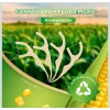 200 Count 4 Packs Biodegradable Dental Floss Picks, Eco-Friendly Plant-Based