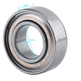 10 Uds 688ZZ Rodamiento de Bolas de Acero en Miniatura Rodamientos de Metal con Doble Blindaje Mini Rodamiento de Rodillos 8x16x5mm para Equipos Mecánicos