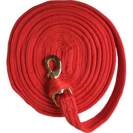 JumpTec Unisex's 520108003 Padded Lunging Rein, Red, 8 m