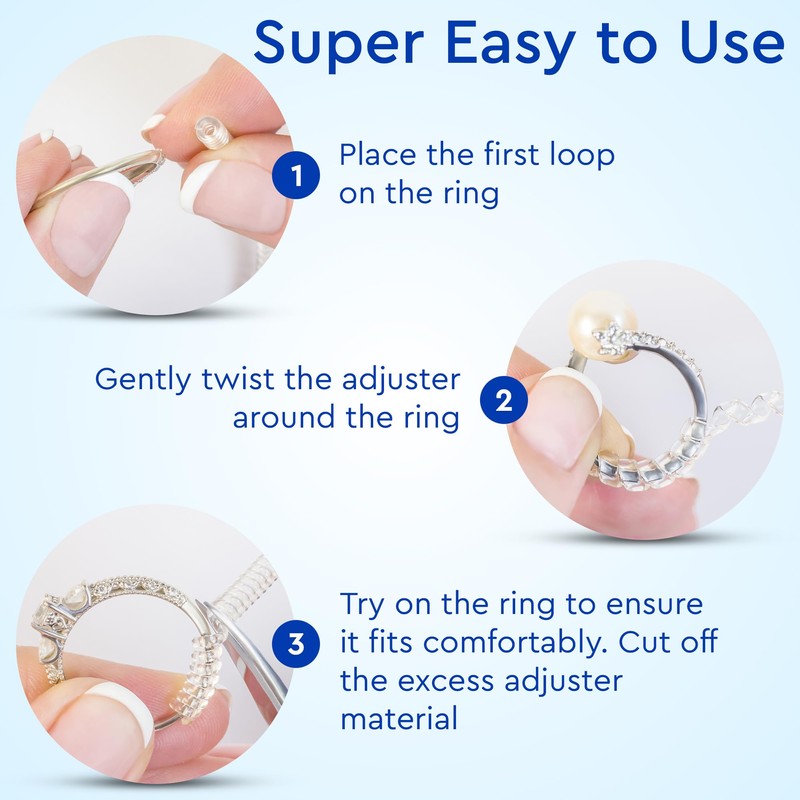 Ring Sizer Adjuster for Loose Rings - 12 Pack, Guards,