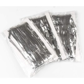 codiarts. Metallic Tinsel Curtains Foil for Birthday Wedding, Party, Photo Box DIY Photo Booth Decorations, Door, Window, Background Photo Props, 3 Pieces Each 1 m x 2 m (Silver)