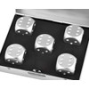 SCSpecial Aluminum Alloy Dice 5 Pieces 16mm Portable Metal Dices