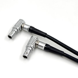 LEMO 0B 2 Pin Male to Male Right Angle Power Cable Suitable for Teradek Bond ARRI Alexa, Z CAM E2, DJI RS2/RS3, Tilta Float Gimbal, SmallHD, Vaxis, Blackmagic, 39”