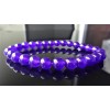 RAYON Purple JADE Bead Bracelet Men 8mm Round 8.25 inch