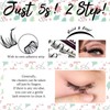 BERSHNOR Glueless Lash Clusters with Tree-Shaped Self Adhesive Eyelashes Press