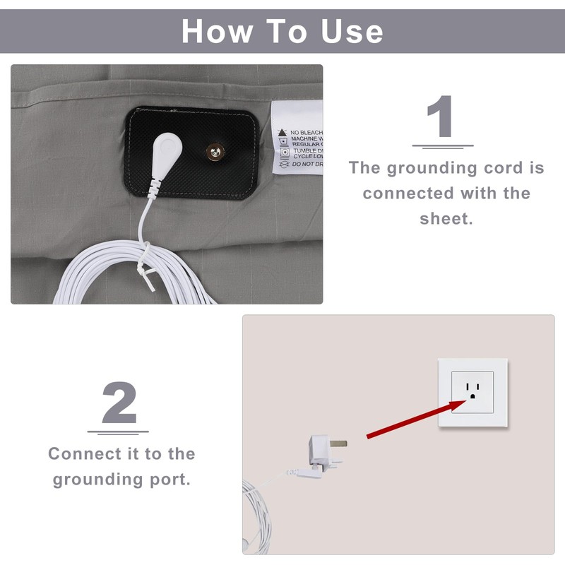 panthem Grounding Bed Sheet 35cm Deep Grey Double Fitted Sheet,