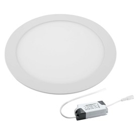 18W LED Round Recessed Ceiling Flat Panel Down Light Ultra Slim Lamp Cool White 6500K Bright