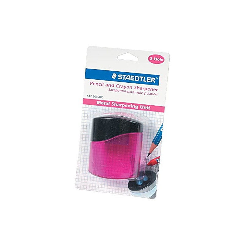 Staedtler Mars GmbH & Co. 512300SBK Pencil Sharpener, 2 Hole,