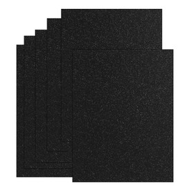 20 Sheets Black Glitter Cardstock 8.5 x 11 Inches, Heavyweight 250gsm Premium Sparkling Card Stock Paper for Card Making DIY Craft Party Decoration School Student Supplies (Black)
