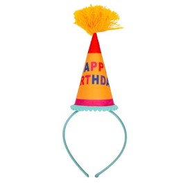 Talking Tables Colourful Birthday Party Hat Headband - Birthday Headband for Adults, Children, Boys and Girls - Fits All Head Sizes, various colours